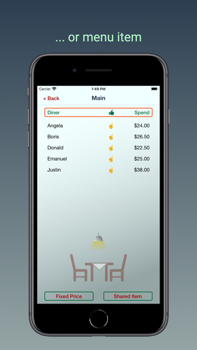 Smart Diner - Pay Your Share Screenshot