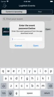 logmein events iphone screenshot 2