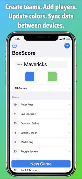 Game screenshot BoxScore Basketball mod apk