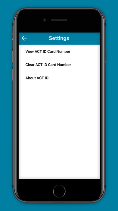 ACT ID Open Options Screenshot