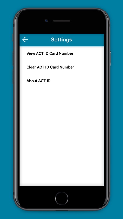 ACT ID Open Options