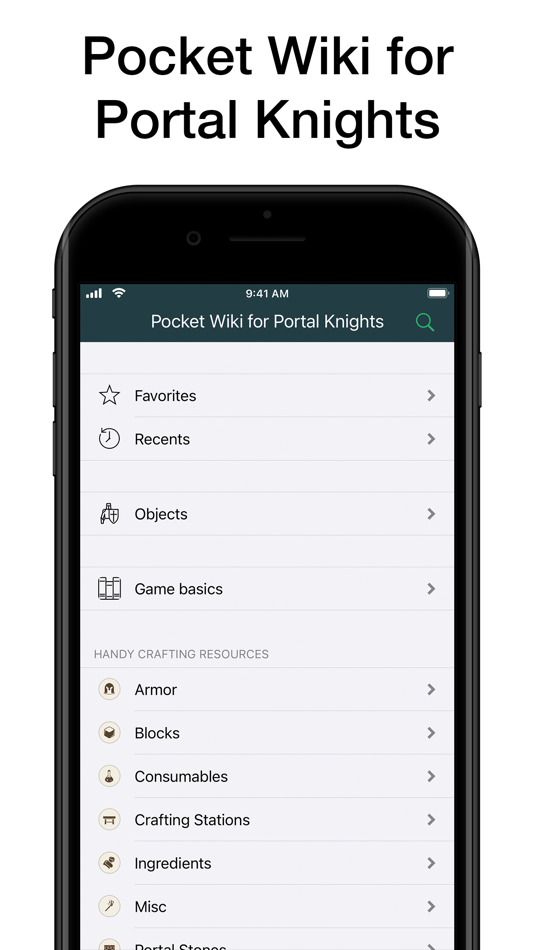 #1. Pocket Wiki for Portal Knights (iOS) 由: Kateryna Momotova