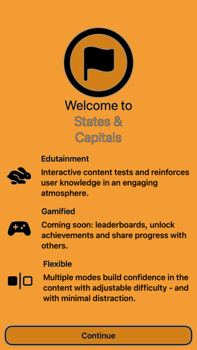 US States & Capitals Screenshot