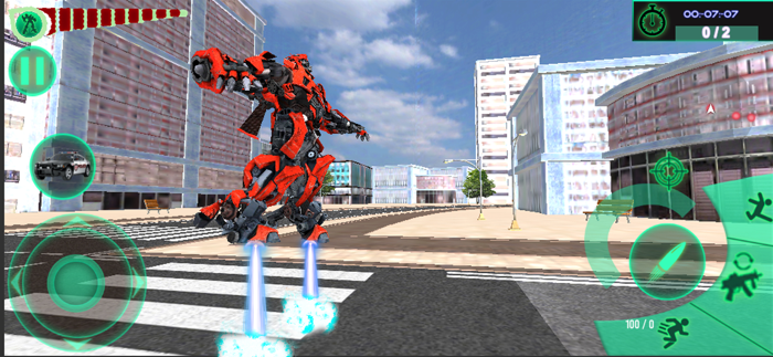 War of Car Robots Transform 3D