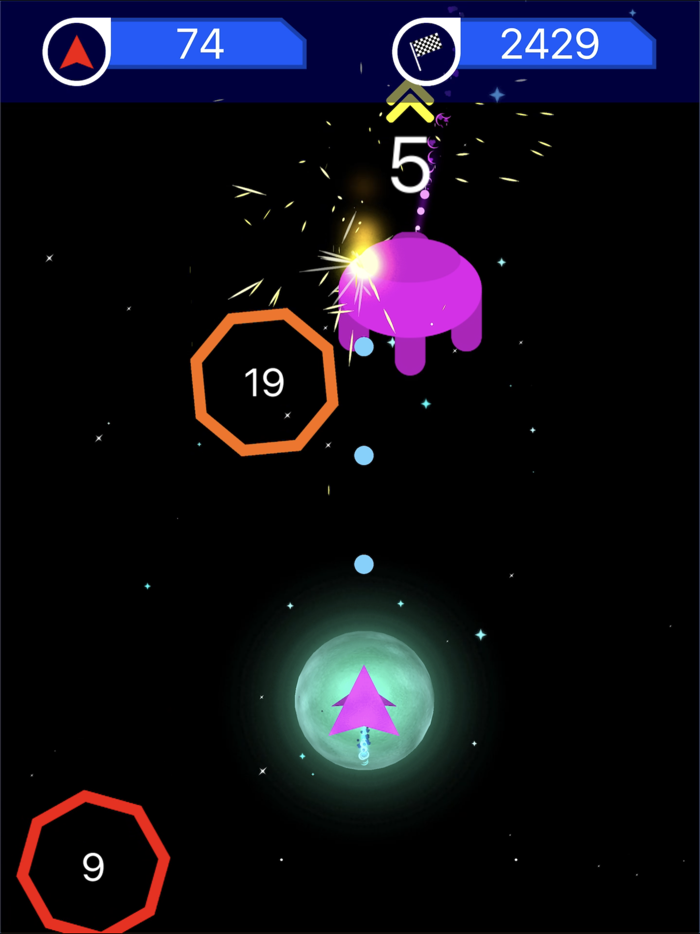 Space Survival 2D Asteroids