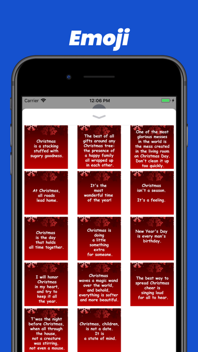 Screenshot #2 pour Christmas Quotes stickers