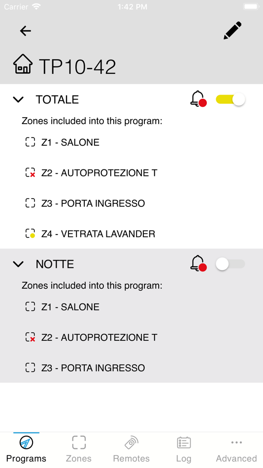 #1. myTecnoalarm TCS (iOS) 由: Tecnoalarm