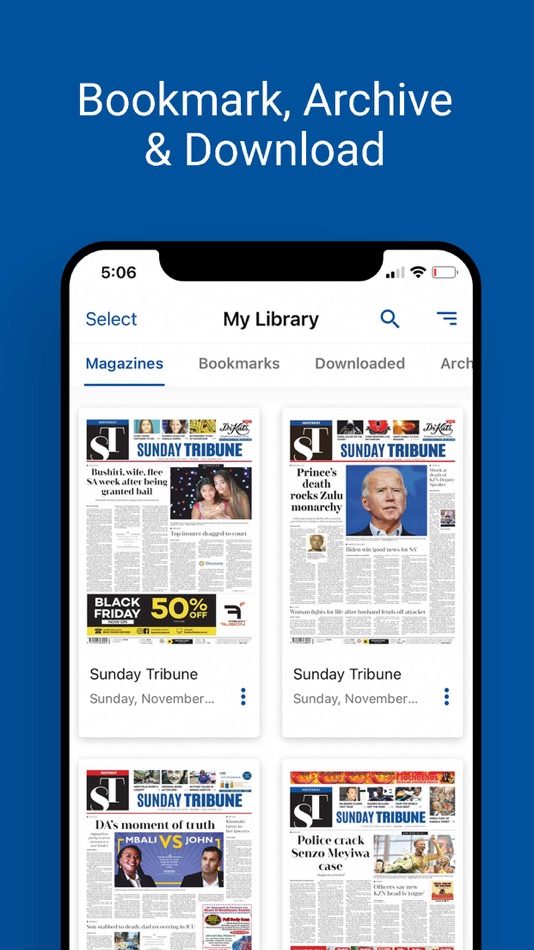 #4. Sunday Tribune SA (iOS) Podle: IOL