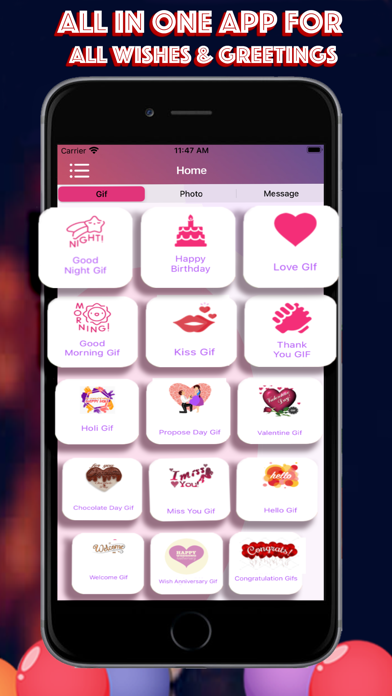 All Wishes GIF &Message& Photo Screenshot