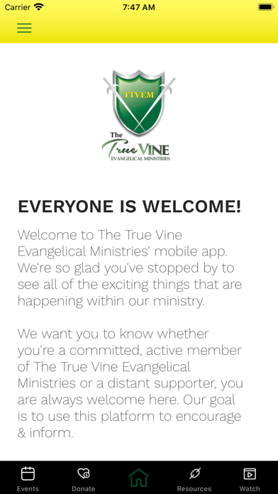 The True Vine Evangelical Min screenshot 2