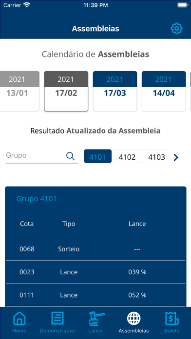 Consórcio Librelato Screenshot