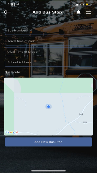 Bus Stop Alert Screenshot
