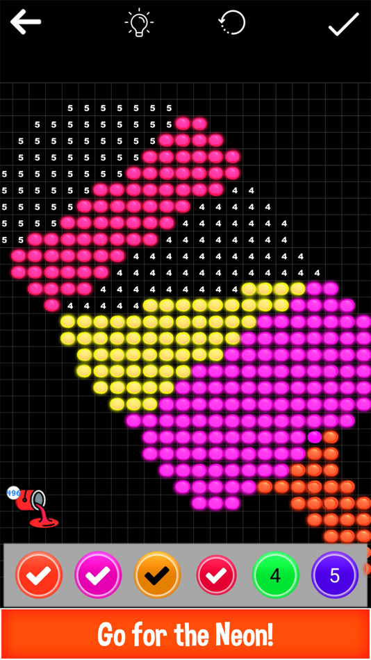#4. Lite-Brite Numbers Retro Art (iOS) 由: Vector Labs Limited