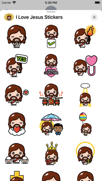 Screenshot #6 for I Love Jesus Stickers