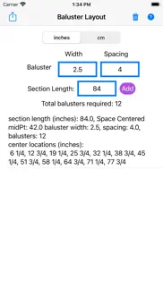 baluster layout iphone screenshot 1