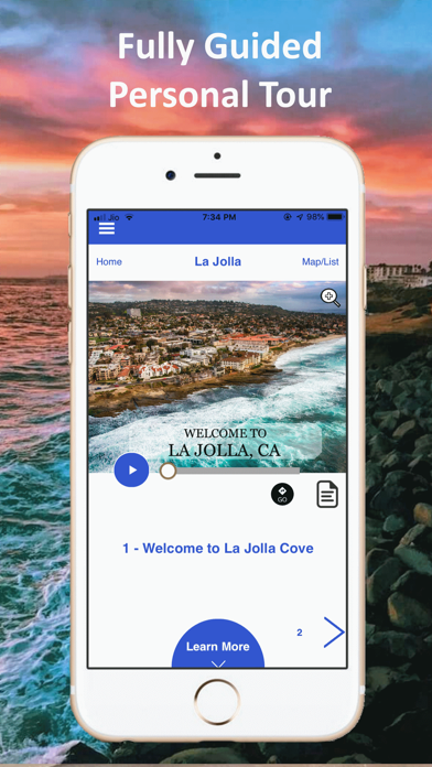 La Jolla San Diego Tour Guide Screenshot