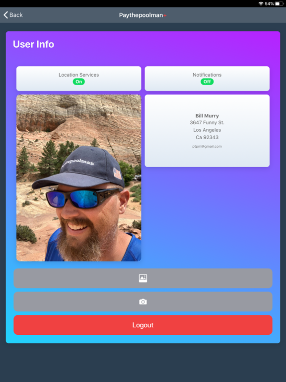 Paythepoolman+ iPad screenshot 2 - Business app