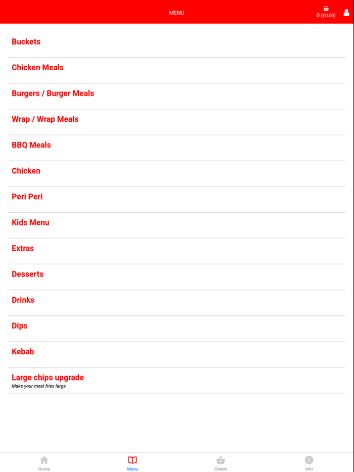 Red And Blue Fried Chicken