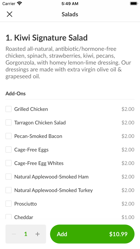 #4. Kiwi Cafe (iOS) 由: ChowNow