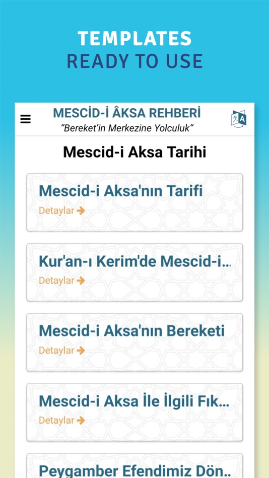 #6. Mescid-i Aksa Rehberi (iOS) Podle: mehmet ESMER