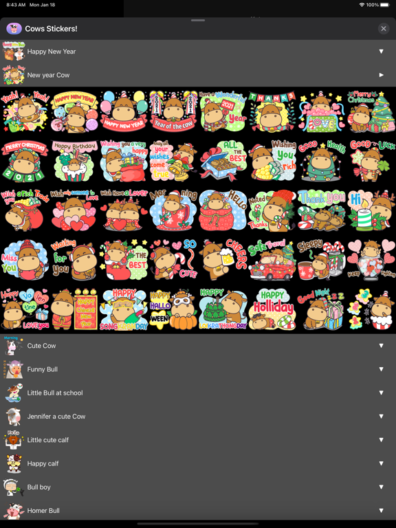 Screenshot #5 pour Bulls & Cows Stickers