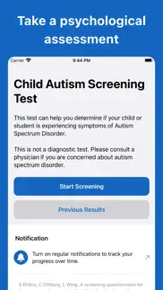 autism test (child) iphone screenshot 1