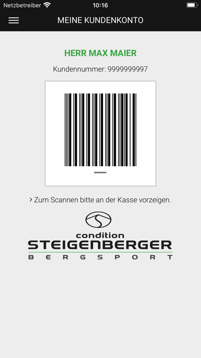 Condition Steigenberger Screenshot