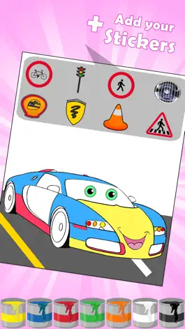 Game screenshot Cars Coloring Pages & Race apk