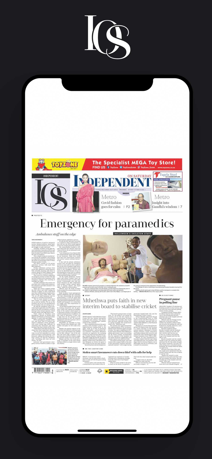 Independent on Saturday