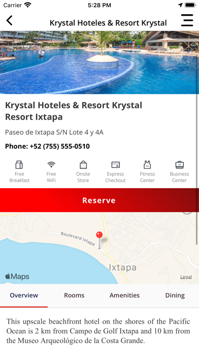 Krystal Hotels & Resorts Screenshot