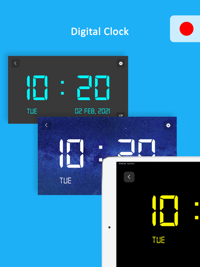 Big Digital Clock Display