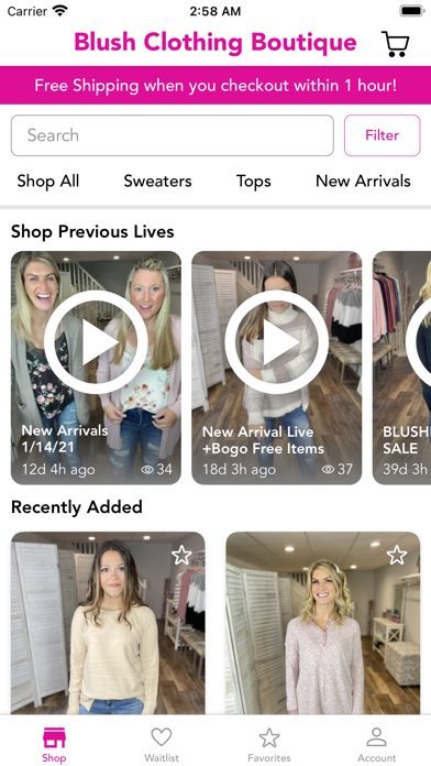 Blush Clothing Boutique screenshot 2