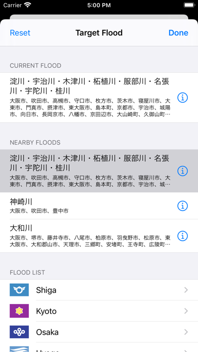 Screenshot #2 pour Flood Checker Kansai Japan