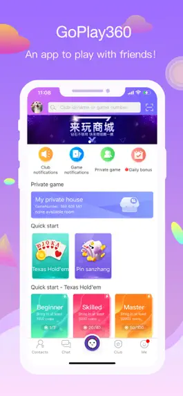 Game screenshot GoPlay360 - Poker with friends mod apk
