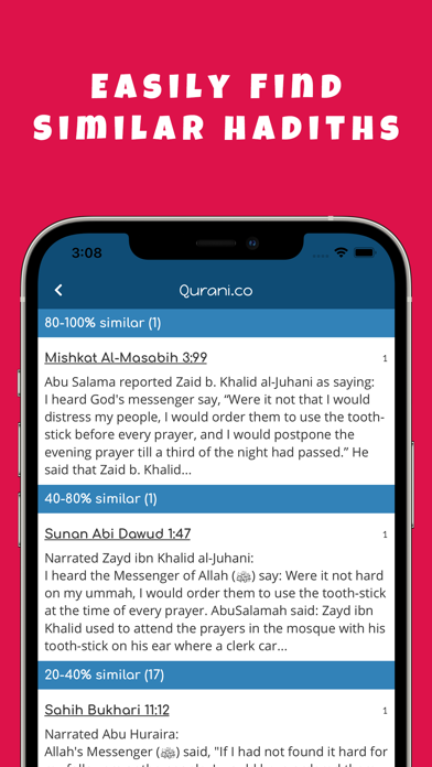 Qurani: Quran, Hadith & Tafsir Screenshot