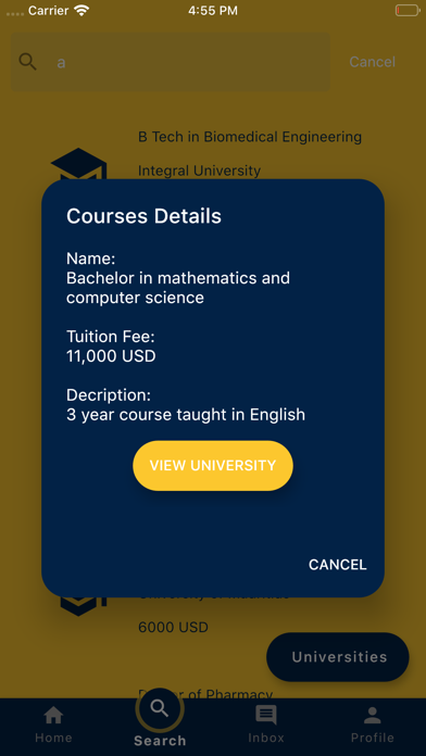 Saca: Study Abroad Screenshot