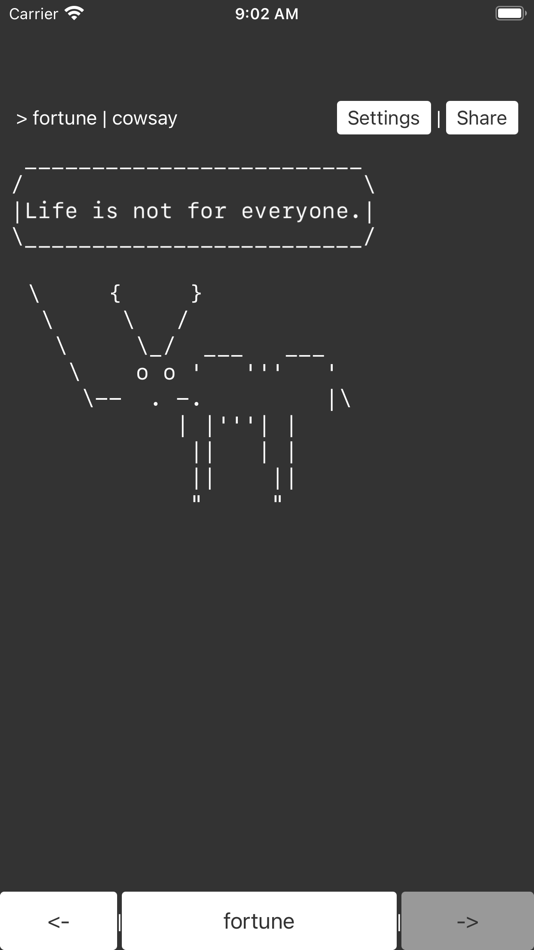 #6. fortune | cowsay (iOS) 由: HAOZHE XU