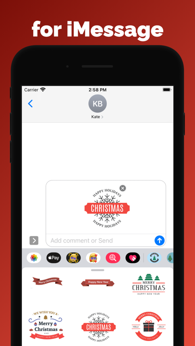 Screenshot #3 pour Merry Christmas stickers emoji