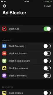 ad blocker ⊘ iphone screenshot 1