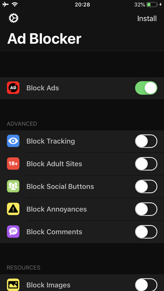 #1. Ad Blocker ⊘ (iOS) Bởi: TapMedia Ltd