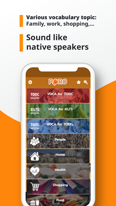 PORO - English Vocabulary Screenshot