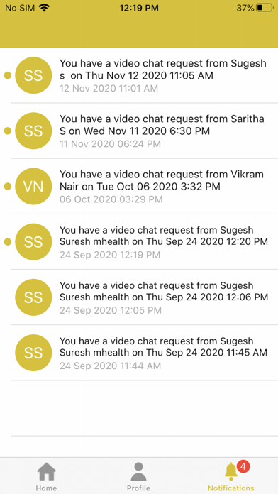 MHealth Practitioner Screenshot