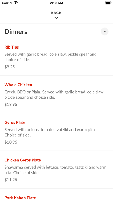 Hub's Restaurant Screenshot
