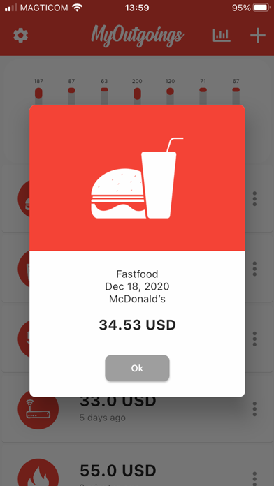 Screenshot #2 pour MyOutgoings