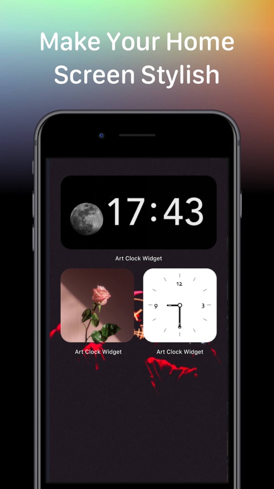 #4. Art Clock Widget-Edit screen (iOS) Podle: Anshun Lingyun Technology Development Co., Ltd.