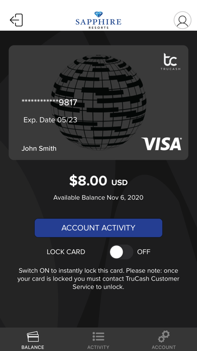 ResortStay Balance Checker Screenshot