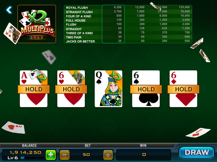 Deuces Wild Bonus Video Poker