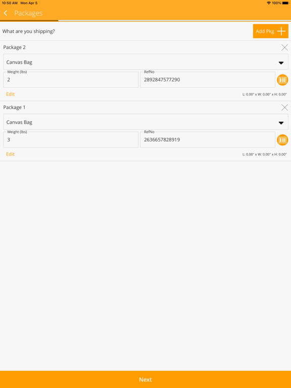 App screenshot