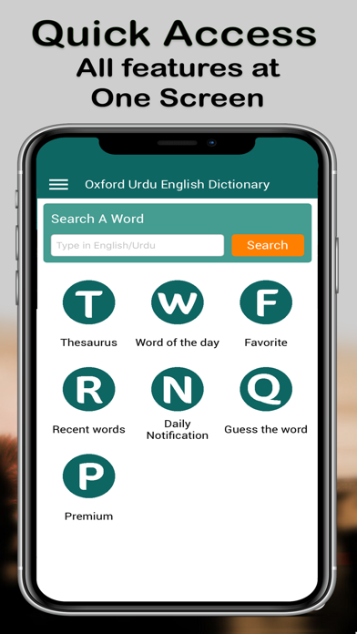 English Urdu Q-Dictionary Screenshot