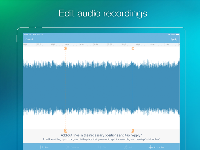 Captura de pantalla de eXtra Voice Recorder Pro